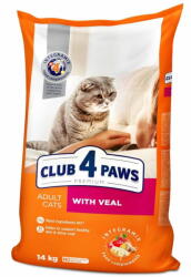 Club4Paws Premium száraz macskaeledel borjúhússal 14 kg