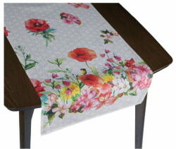  Asztalterítő BEHOUN - 40x135 cm - Virág rózsaszínű