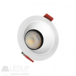 spectrumLED Fiale Comfort Anti - Glare Gu10 250v Ip20 Fi85x50mm White Round, Reflector Silver, Adjustable (slip001018)
