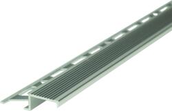 VIARPROFIL Szögletes Beépíthető Lépcső Profil Natúr Alumínium 8mmx2, 5m