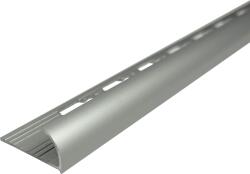 VIARPROFIL C íves Profil Eloxált Alumínium 8mmx2, 5m Ezüst