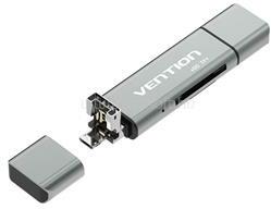 Vention USB 2.0 multifunkciós kártyaolvasó (szürke) (CCJH0) (CCJH0)