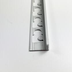 VIARPROFIL L Szögletes Profil Eloxált Alumínium 10mmx2, 5m Ezüst