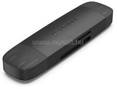 Vention USB-A 3.0 + USB-C 3.0 2-in 1, SD+TF kártyaolvasó (fekete) (CLKB0) (CLKB0)