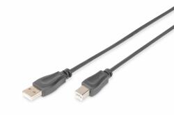 ASSMANN USB 2.0 connection cable, type A - B M/M, 3.0m, USB 2.0 conform, (DB-300105-030-S) (DB-300105-030-S)