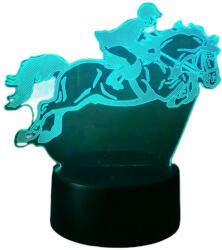 3D Rider éjszakai lámpa, LED, távirányító, USB, többszínű (55268)