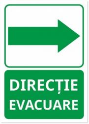 Indicator Directie de evacuare dreapta, 148x210mm ISA5DED