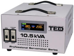 TED Electric Stabilizator de tensiune automat 10.5KVA / 6000W 130-260V servomotor Afisaj LED (ted-svc105)