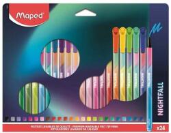 Maped Filctoll készlet Maped 2, 5 mm, kimosható, Nightfall 24 különböző szín (IMA844402)