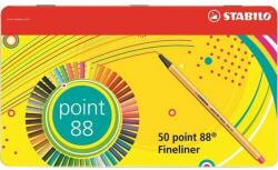 STABILO Set de stilouri cu ace 47+3 Stabilo Point 88' 0, 4mm set de 50 de culori STABILO 8850-6 (8850-6)
