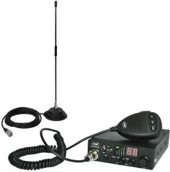PNI Pachet statie radio CB PNI ESCORT HP 8024 ASQ, 4W, AM-FM, 12/24V + antena CB PNI Extra 40 cu magnet (PNI-PACK79)