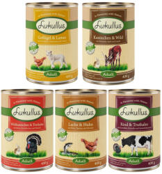 Lukullus Lukullus Preț special! Adult hrană uscată sau umedă câini - 6 x 400 g (5 sortimente; umedă)