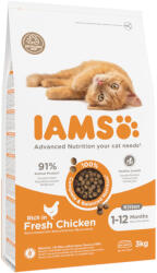 Iams IAMS 10% reducere! 3 kg hrană uscată pisici - Vitality Kitten cu Pui (3 kg)