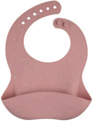 Canpol Babies szilikon előke zsebbel (pink)