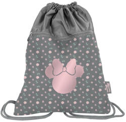 PASO BeUniq zsinóros hátizsák, tornazsák - Disney - Minnie Mouse - szürke-rózsaszín (DM24TT-713) (DM24TT-713)