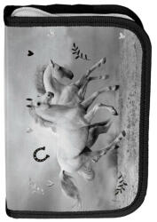 PASO Lovas felszerelt kihajtható tolltartó - fekete-fehér (PP24KE-P001) (PP24KE-P001)