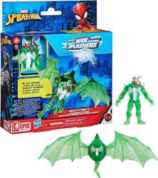 Marvel Figurina si vehicul, Marvel Spider-Man, Web Splashers, Green Symbiote si Hydro Wing Figurina