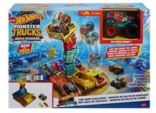 Mattel Monster Trucks ARENA SMASHERS - Demo Derby Car Jump Challenge