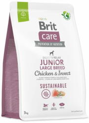 Brit Dog Sustainable Junior Junior nagytestű csirke & rovar 3kg
