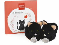  Doudou Ajándék szett - Első csizma szett fekete macska 0-6 hónapos korig