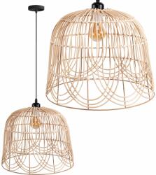 Toolight Toollight Boho, mennyezeti lámpa 40cm 1xE27 APP1352-1CP, fekete-natúr barna, OSW-05765 (OSW-05765)