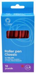 BLUERING Rollertoll 0, 7mm, nyomógombos, Bluering® Classic, írásszín piros - tonerpiac