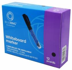 BLUERING Táblamarker 3mm, kerek, cserélhetõ betétes, Bluering fekete (50681) - tonerpiac