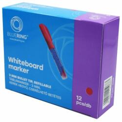 BLUERING Táblamarker 3mm, kerek, cserélhetõ betétes, Bluering piros (50684) - tonerpiac