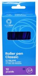 BLUERING Rollertoll 0, 7mm, nyomógombos, Bluering® Classic, írásszín kék (50636) - tonerpiac