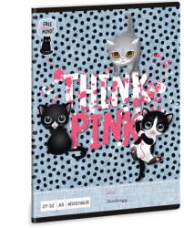 Ars Una Füzet iskolai A5, 32lap, kockás 27-32 Ars Una THINK-PINK (5285) 23 10db/csomag (53632852) - tonerpiac
