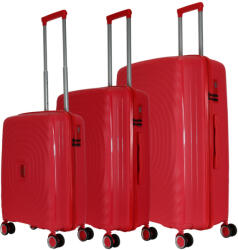 Benzi BZ5751 rózsaszín 4 kerekű 3 részes bőrönd szett (BZ5751-szett-rozsaszin)