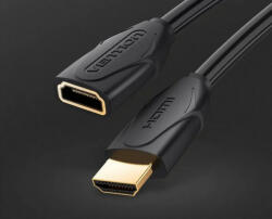 Vention HDMI/M -> HDMI/F (hosszabbító, fekete), 5m, kábel (VAA-B06-B500)