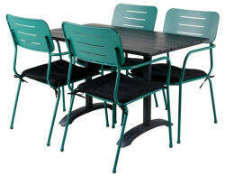  Asztal és szék garnitúra Dallas 2148 (Zöld + Fekete)
