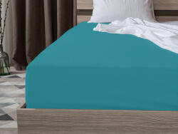  Cearsaf Jersey EXCLUSIVE cu elastic 180 x 200 cm turcoaz