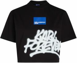 Karl Lagerfeld Jeans Póló 'X Crapule2000' fekete, Méret S