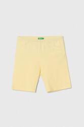 United Colors of Benetton gyerek rövidnadrág sárga, sima - sárga 116