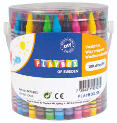 Playbox PlayBox: Színes 100 db-os zsírkréta szett dobozban (2471661) - jatekshop