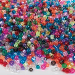 Playbox PlayBox: Színes fűzhető gyöngyszett henger alakú és kocka ABC 1000db-os csomag (2470725) - jatekshop