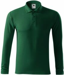 MALFINI Tricou polo bărbați cu mânecă lungă Pique Polo LS - Închisă verde | S (221D313)