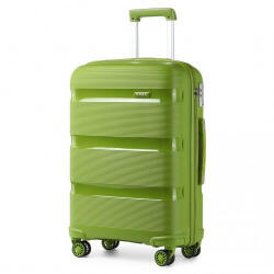 Miss Lulu London K2092L - Kono 24 Zoll világos Hartschalen PP bőrönd klasszikus Collection zöld