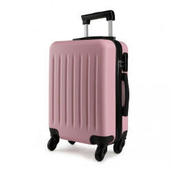 Miss Lulu London K1872L - Kono 28 Zoll ABS-bőrönd 4-Rad-Spinner-bőrönd rózsaszín
