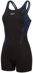 Speedo hyperboom splice legsuit black/true cobalt/curious blue xxl - Costum de baie dama