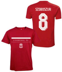  Liverpool póló felnőtt LIVERPOOL FC SZOBOSZLAI 8 piros L