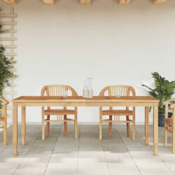 vidaXL Tömör tíkfa kerti étkezőasztal 200 x 90 x 75 cm (362624) - sabrukkertje