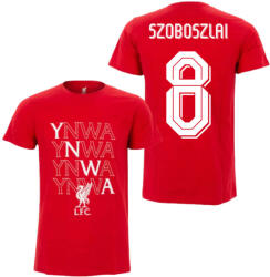  Liverpool póló felnőtt SZOBOSZLAI 8 piros YNWA XL