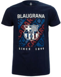 Barcelona póló felnőtt Kék Logóval 2XL