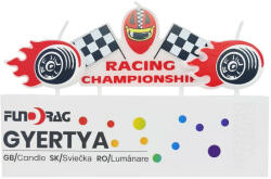  Torta gyertya, születésnapi gyertya - Forma 1 autó versenyző RACING CHAMPIONSHIP