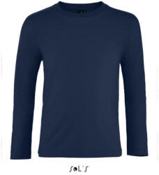 SOL'S Gyerek IMPERIAL hosszú ujjú környakas póló, SOL'S SO02947, French Navy-8A (so02947fn-8a)