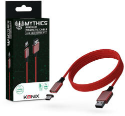 Konix Mythics Xbox Series X/S Type-A to Type-C piros töltőkábel mágnesfejjel (KX-MCC-SERX-R)