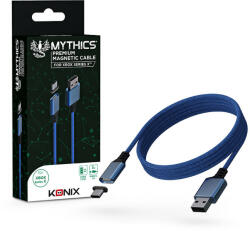 Konix Mythics Xbox Series X/S Type-A to Type-C kék töltőkábel mágnesfejjel (KX-MCC-SERX-B)